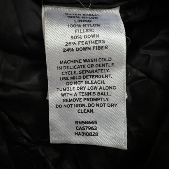 Halogen Black Puffer Down Jacket sz Small - Picture 11 of 14